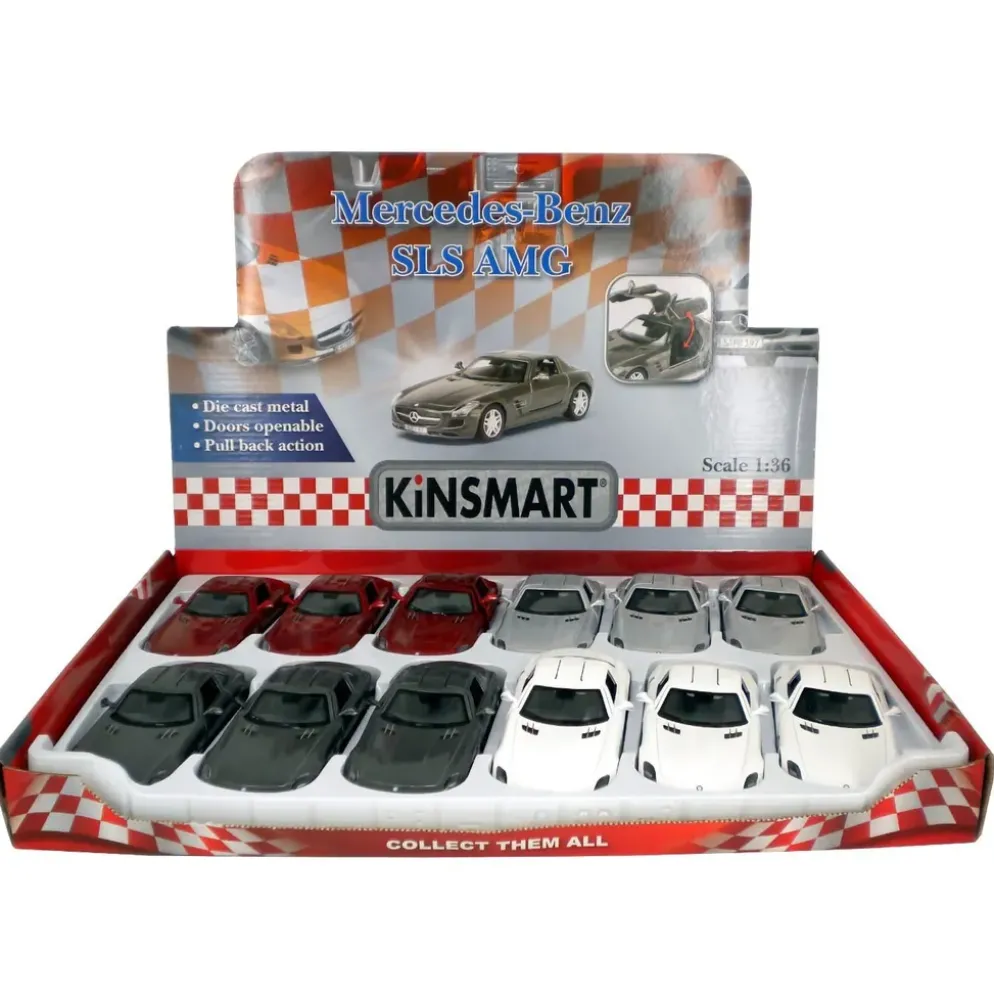Mercedes-Benz SLS AMG - Kinsmart - 1:36 - Vit