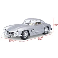 Mercedes-Benz 300 SL - 1954 - Silver - Bburago - 1:24
