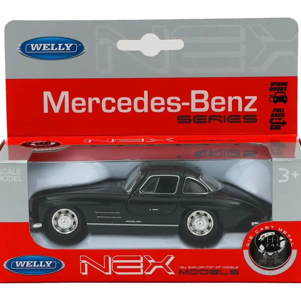 Mercedes-Benz 300 SL (W194) - Svart - Welly - 1:34
