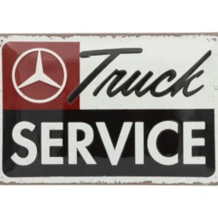 Mercedes-Benz - Truck Service - Plåtskylt - 20x30 cm