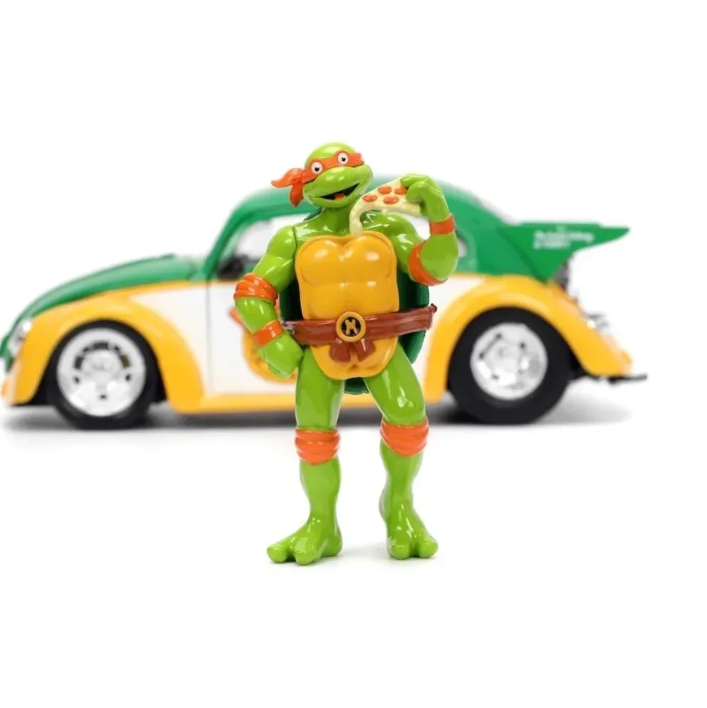Michelangelo & 1959 Volkswagen Drag Beetle - Jada - 1:24