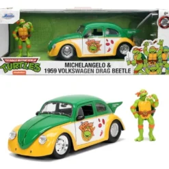 Michelangelo & 1959 Volkswagen Drag Beetle - Jada - 1:24