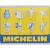 Michelin - Logos 1894-1998 - Plåtskylt - 40x30 cm