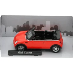 Mini Cooper Cabriolet - 2005 - Röd - Cararama - 1:43