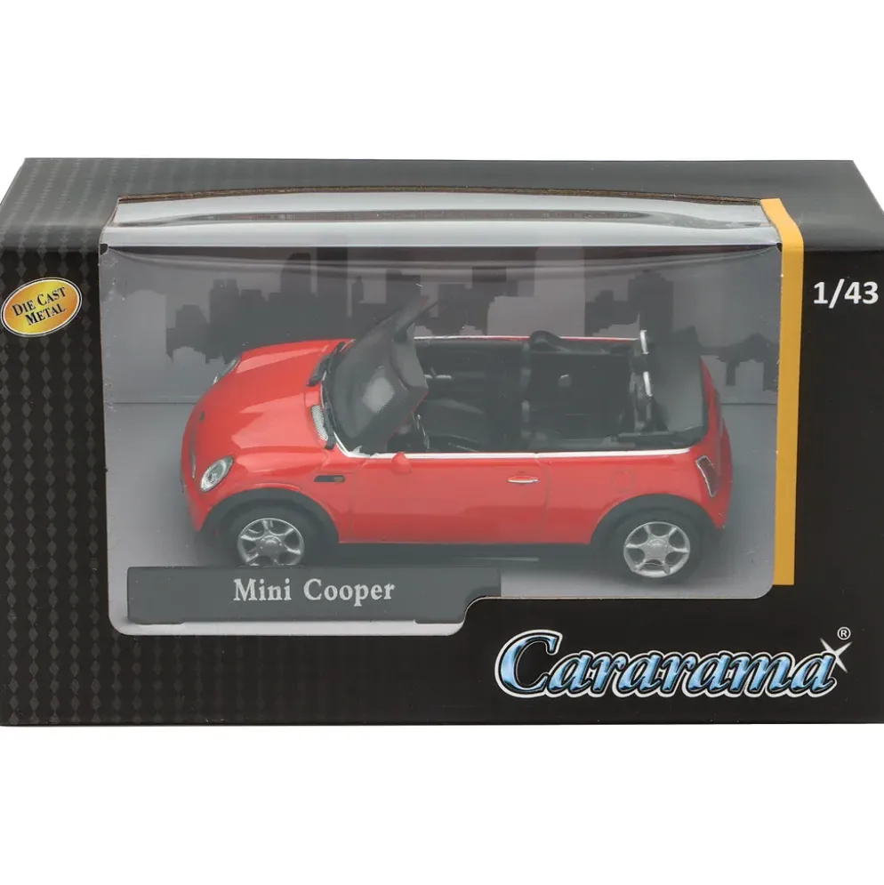 Mini Cooper Cabriolet - 2005 - Röd - Cararama - 1:43