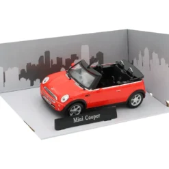 Mini Cooper Cabriolet - 2005 - Röd - Cararama - 1:43