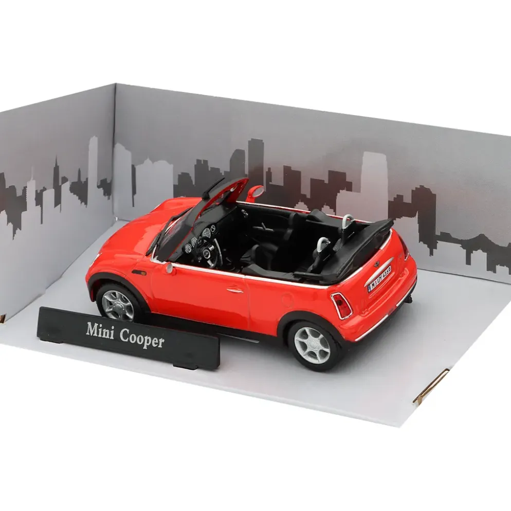 Mini Cooper Cabriolet - 2005 - Röd - Cararama - 1:43