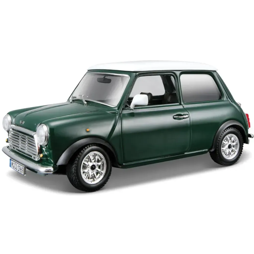 Mini Cooper - 1969 - Grön - Bburago - 1:24