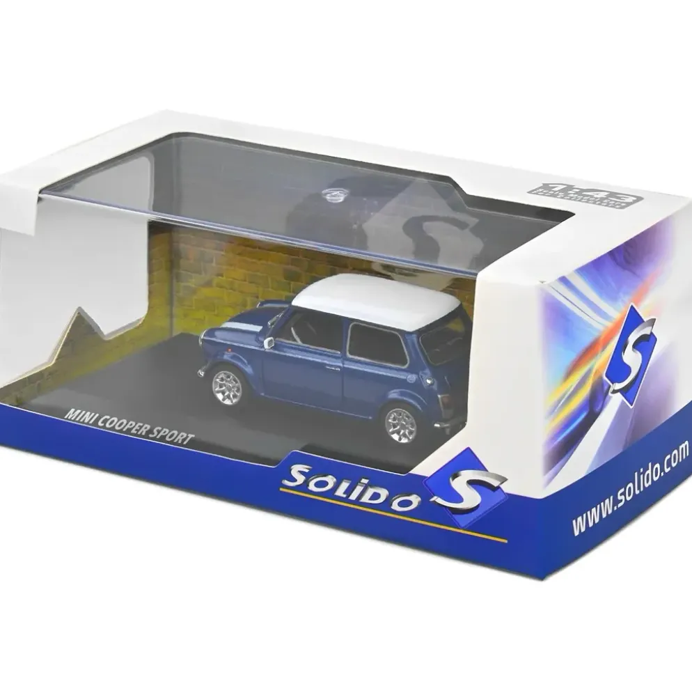 Mini Cooper Sport - 1997 - Blå - Solido - 1:43
