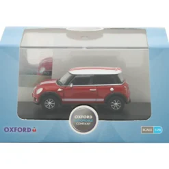 Mini Cooper S - Röd/Vit - Oxford  - 1:76