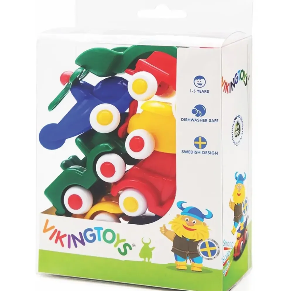 Miniknubbisar - 7 st - Röd, blå, grön, gul - Viking Toys