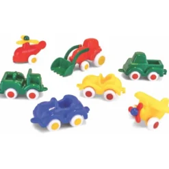 Miniknubbisar - 7 st - Röd, blå, grön, gul - Viking Toys