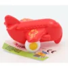 Miniknubbis - Flygplan - Viking Toys - Röd med tryck