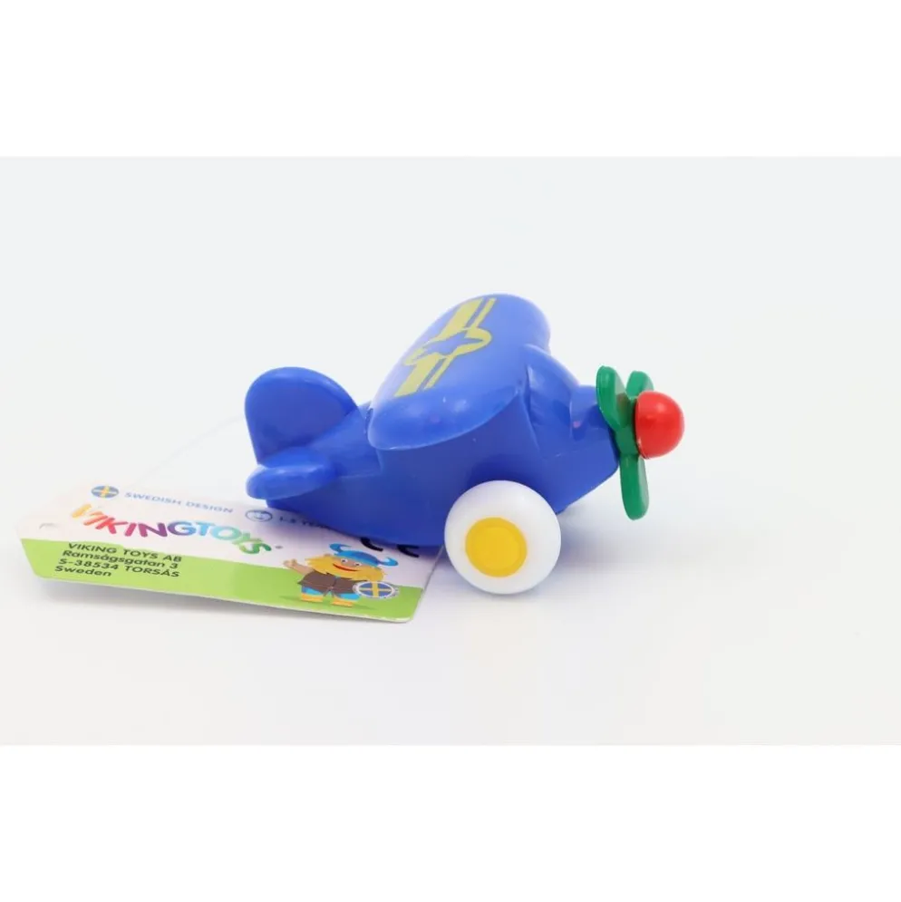 Miniknubbis - Propellerflygplan - Viking Toys - Blå med tryck
