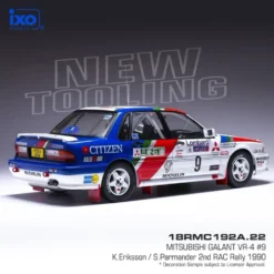 Mitsubishi Galant VR-4 - Eriksson / Permander - 1990 - Ixo - 1:18