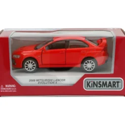 2008 Mitsubishi Lancer Evolution X - Röd - Kinsmart - 1:36