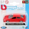 2008 Mitsubishi Lancer Evolution - Röd - Bburago - 8 cm