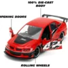 Mitsubishi Lancer Evolution IX - Röd - Fast & Furious - Jada
