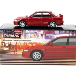 Mitsubishi Lancer GSR Evolution - Röd - Tarmac Works - 1:64