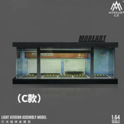 MoreArt Parking Lot - Parkering Diorama - LED-belysning - 1:64