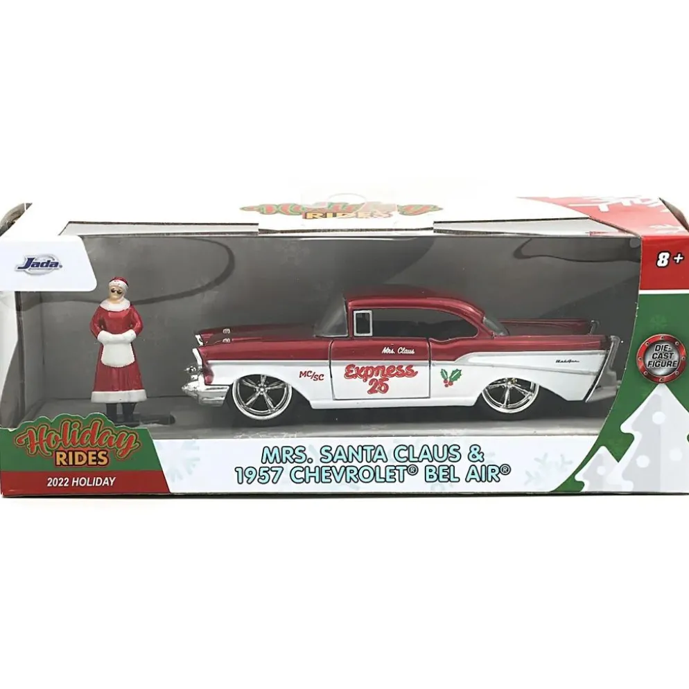 Mrs. Santa Claus & 1957 Chevrolet Bel Air - Jada Toys - 1:32