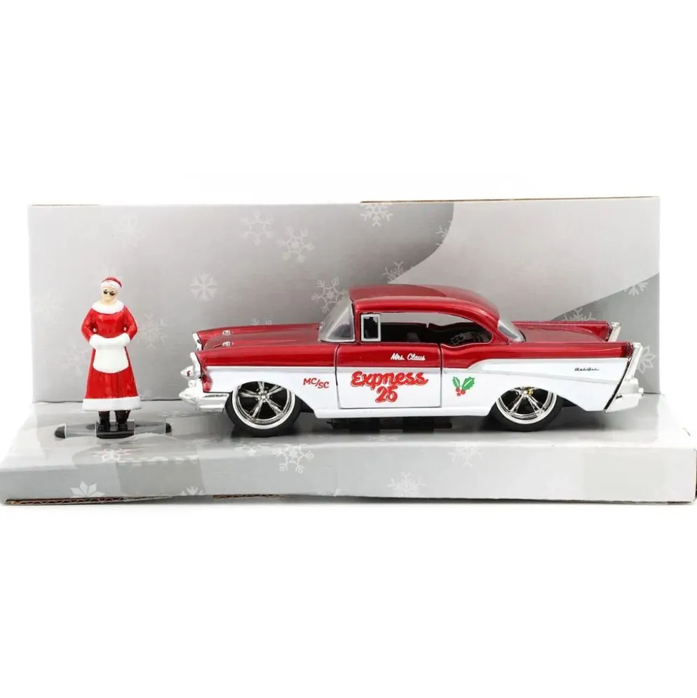 Mrs. Santa Claus & 1957 Chevrolet Bel Air - Jada Toys - 1:32