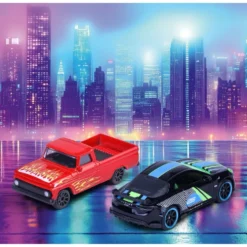 Neon Racers - Storpack med 13 bilar - Majorette