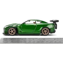 2009 Nissan GT-R (R35) Ben Sopra - Grön - Pink Slips - Jada - 13 cm