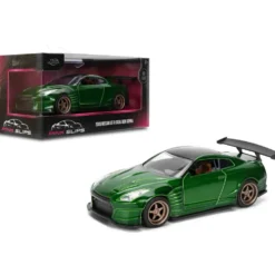 2009 Nissan GT-R (R35) Ben Sopra - Grön - Pink Slips - Jada - 13 cm