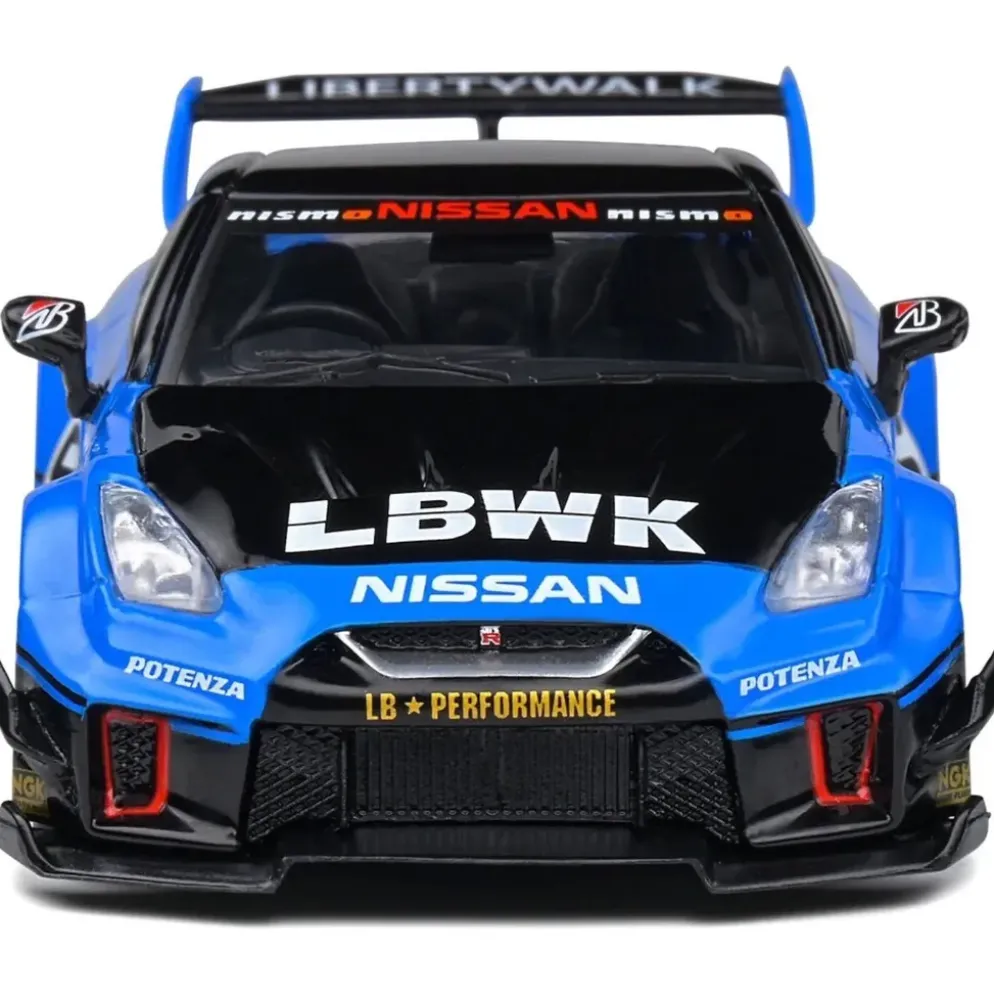 Nissan GT-R (R35) - Liberty Walk - Blå - Solido - 1:43