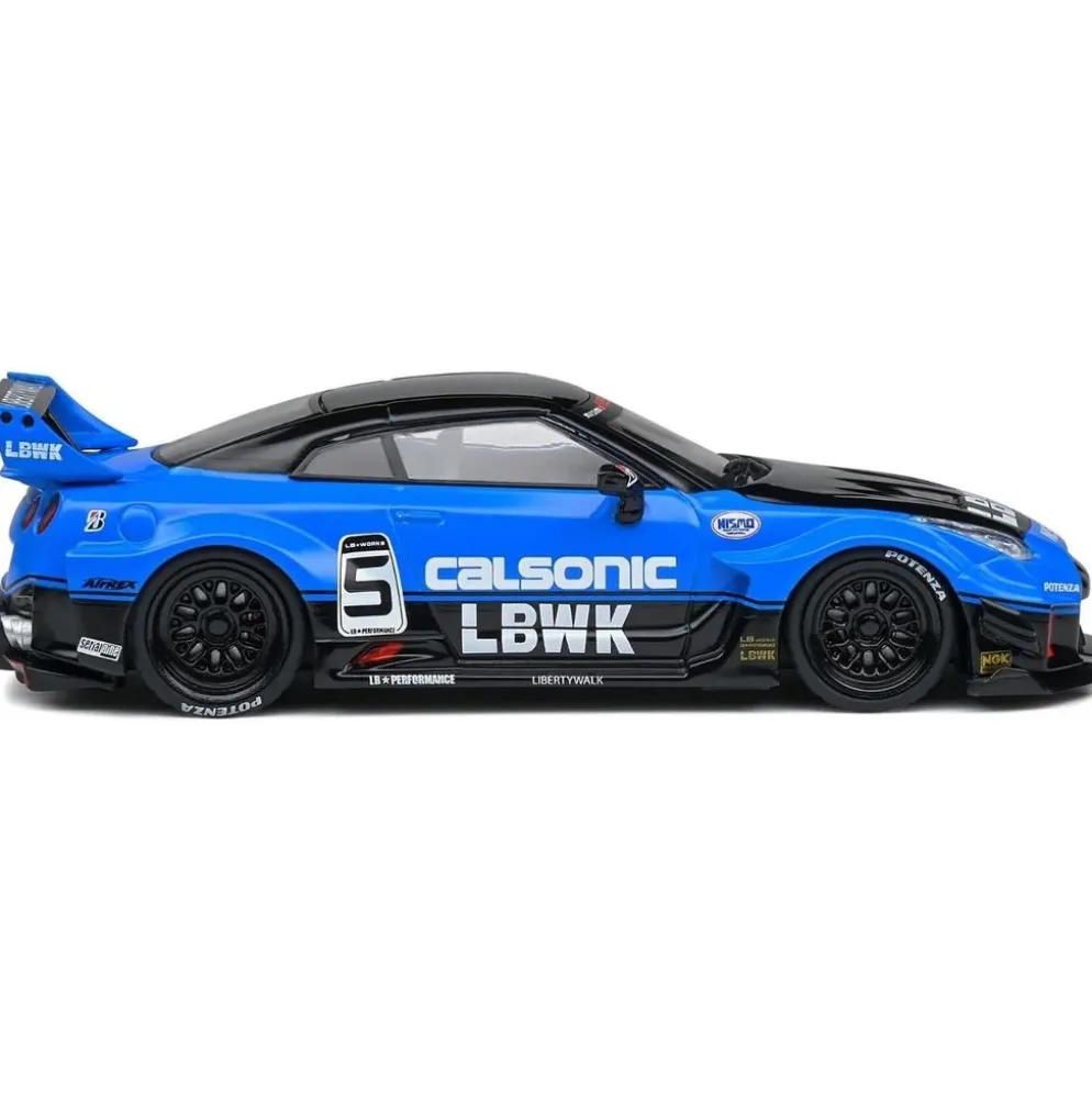 Nissan GT-R (R35) - Liberty Walk - Blå - Solido - 1:43