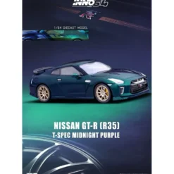 Nissan GT-R (R35) T-Spec - Midnight Purple - Inno64 - 1:64