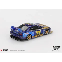 Nissan LB-Super Silhouette S15 SILVIA #555 Team MINI GT Liberty Walk 2025 Formula Drift Halloween Special - Blå - 1185 - Mini GT - 1:64