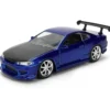 2001 Nissan Silvia (S15) - Blå - Pink Slips - Jada - 13 cm