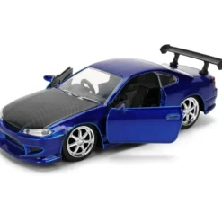 2001 Nissan Silvia (S15) - Blå - Pink Slips - Jada - 13 cm
