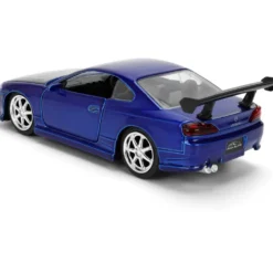 2001 Nissan Silvia (S15) - Blå - Pink Slips - Jada - 13 cm