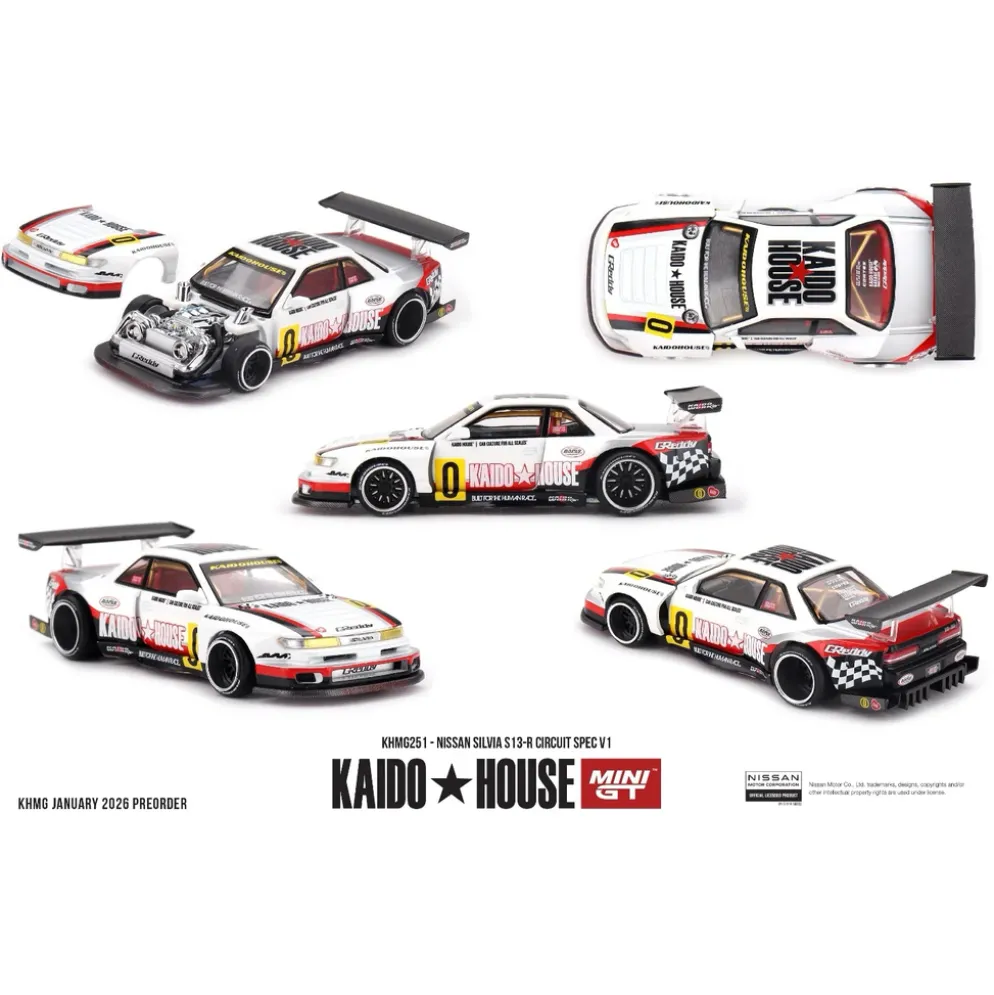 Nissan Silvia S13-R Circuit Spec V1 - 251 - Kaido House x Mini GT - 1:64