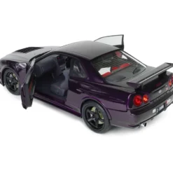 Nissan Skyline GT-R (BNR34) Z-Tune - Lila - 1999 - Solido - 1:18