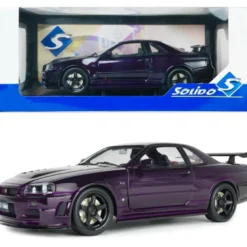 Nissan Skyline GT-R (BNR34) Z-Tune - Lila - 1999 - Solido - 1:18
