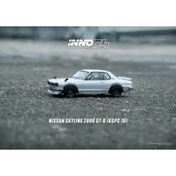 Nissan Skyline 2000 GT-R (KPGC10) - Silver - Inno64 - 1:64