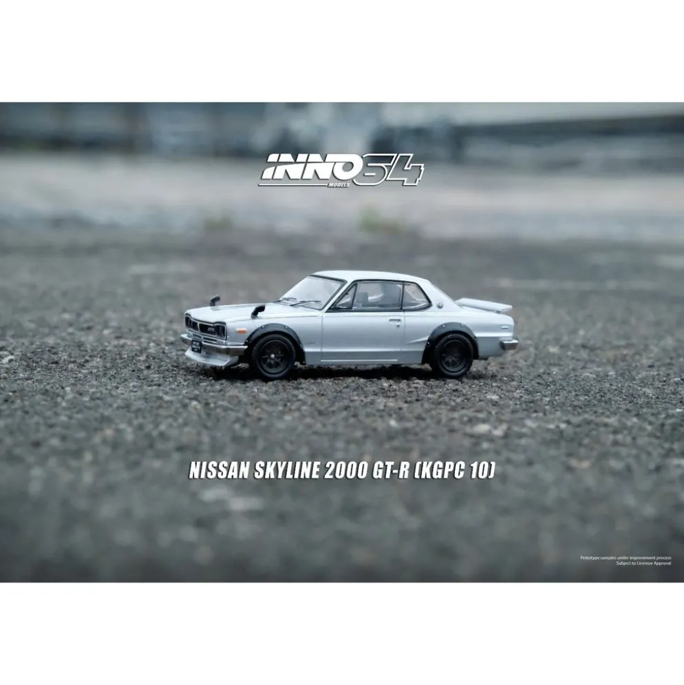 Nissan Skyline 2000 GT-R (KPGC10) - Silver - Inno64 - 1:64