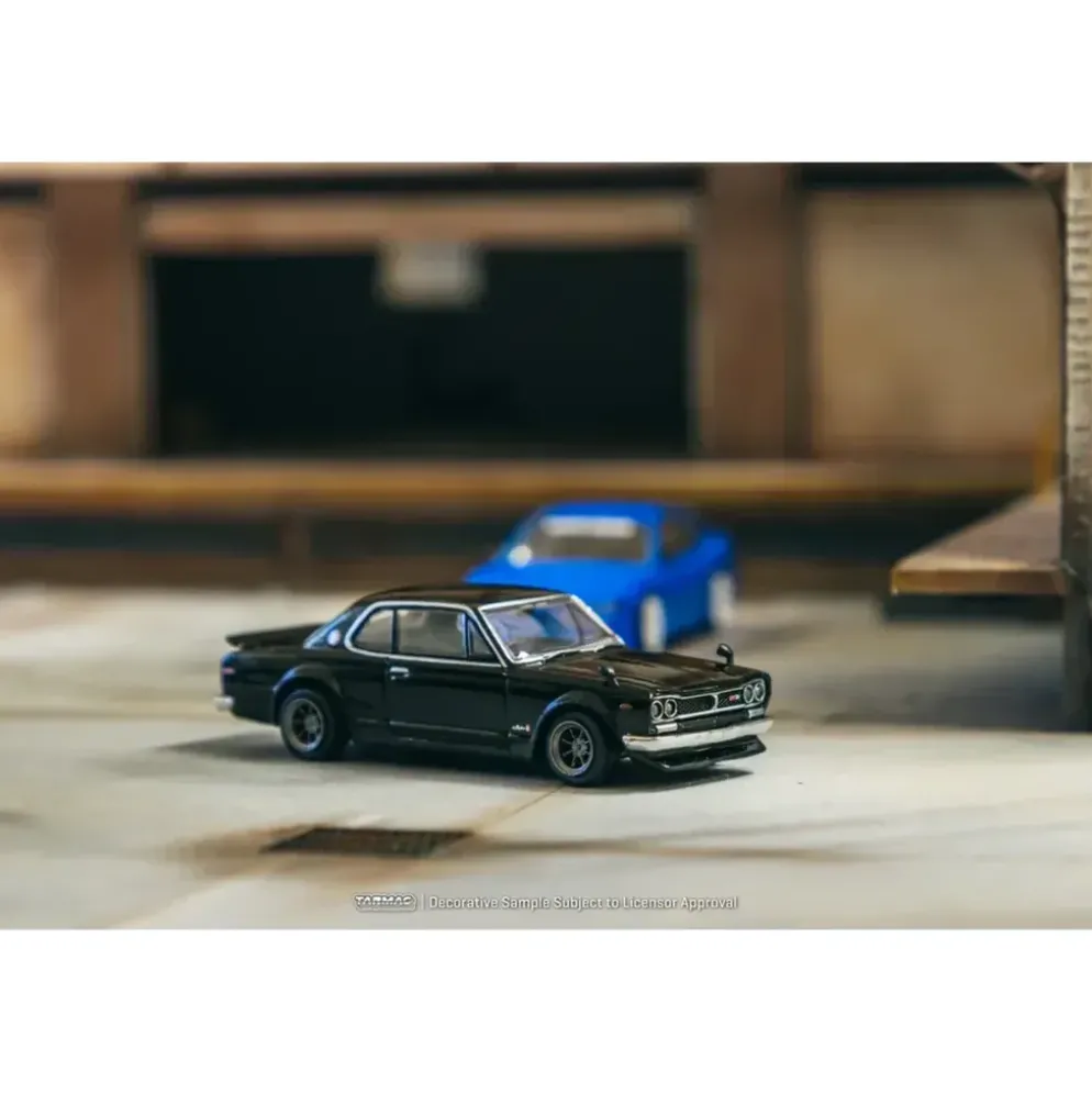 Nissan Skyline 2000GT-R (KPGC10) - Svart - Tarmac - 1:64