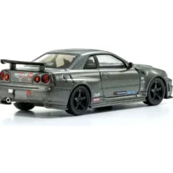Nissan Skyline GT-R med LED-belysning - Grå- Kyosho - 1:64
