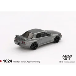 Nissan Skyline GT-R (NISMO BNR32 CRS Version) Dark Metal Gray - Grå - 1024 - Mini GT - 1:64