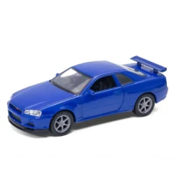 Nissan Skyline GT-R (R34) - Blå - Welly - 1:34