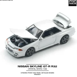 Nissan Skyline GT-R (R32) - Crystal White - 157 - Pop Race
