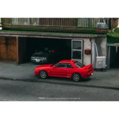 Nissan Skyline GT-R - Röd + Chase - J-Collection / Tarmac - 1:64