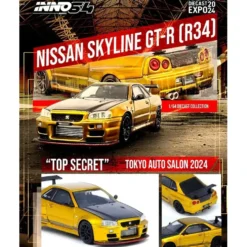 Nissan Skyline GT-R (R34) - Top Secret Tokyo - Inno64 - 1:64