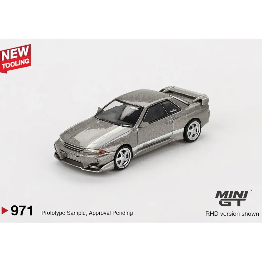 Nissan Skyline GT-R (R32) Veilside Combat C-I Veilside Combat Grey - Grå - 971 - Mini GT - 1:64