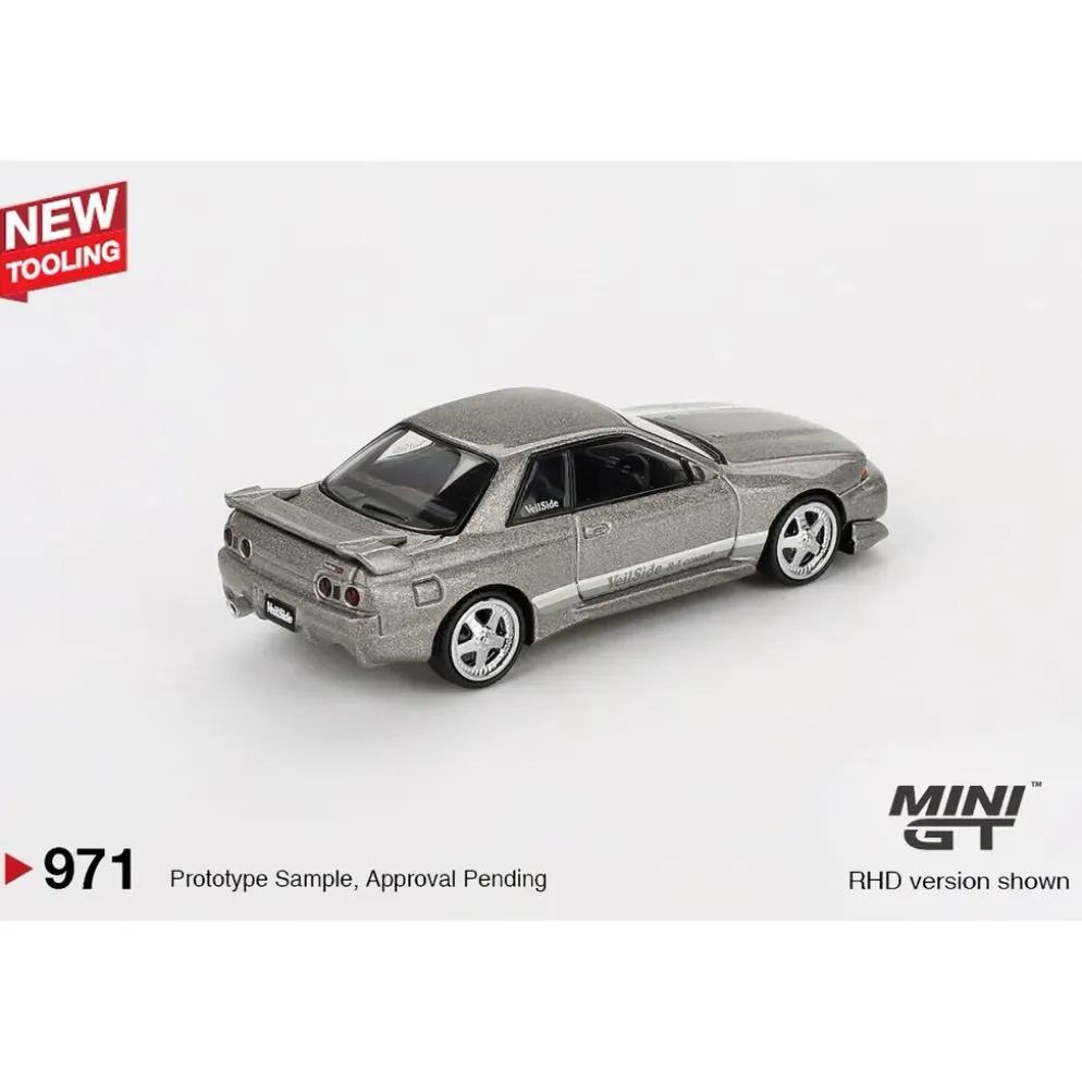 Nissan Skyline GT-R (R32) Veilside Combat C-I Veilside Combat Grey - Grå - 971 - Mini GT - 1:64